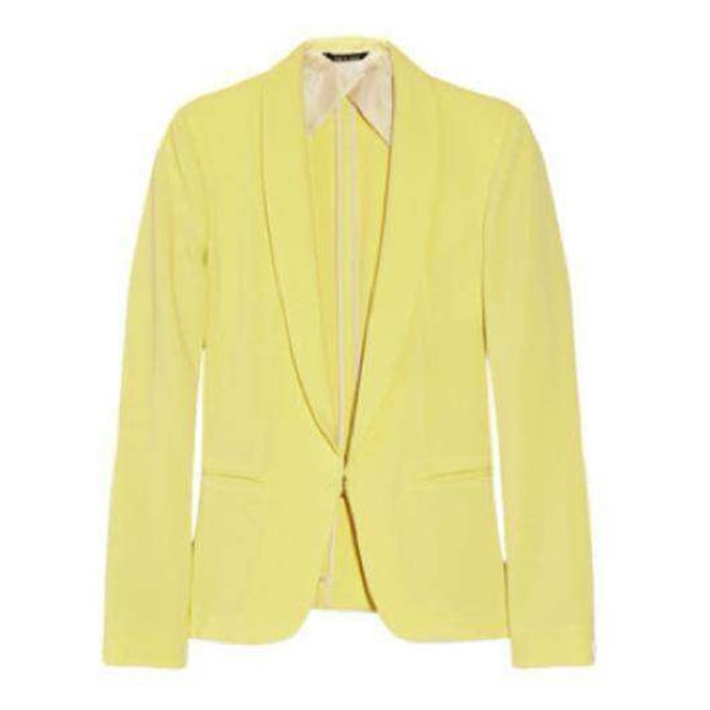Rag & Bone‎ Light Yellow Blazer Crepe Tuxedo size 4